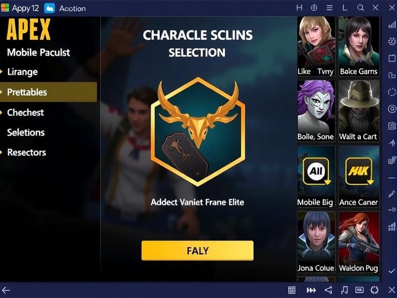Apex Mobile Elite Character Selection Screen
